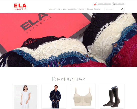 Ela Lingerie - Lojas Online