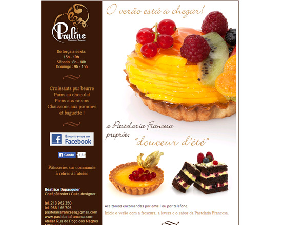 Pastelaria Francesa - Newsletters