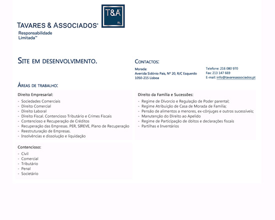 Tavares & Associados - Área financeira e Legal